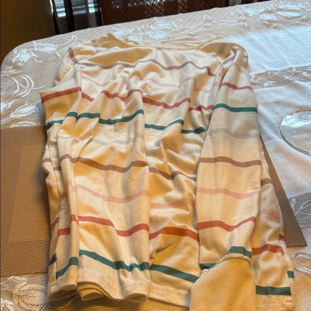 Striped Cream T-shirt
